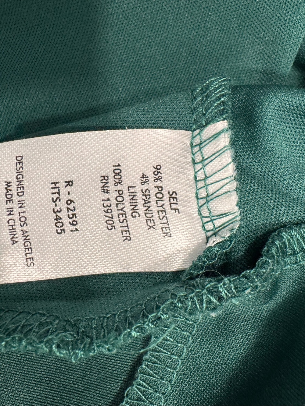 Honey and Rosie Dark Green V-Neck A-Line Dress. Size XS - Picture 7 of 7